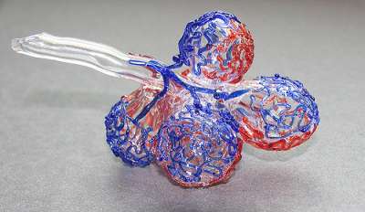 Модель бронхиолы с сидящими на ней альвеолами. (Фото: Niskia / Flickr.com)